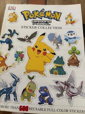 Pokémon Diamond & Pearl Sticker Collection - Yellow Pikachu Sticker Book